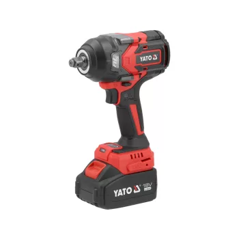   YATO Șurubelniță impact 18V 1/2" 1200 Nm cu acumulator 4Ah și adaptor 1/2-1/4 (YT-828071)
