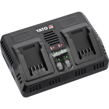  YATO Încărcător acumulator pentru scule, dublu 18V 2.2A (YT-828499)