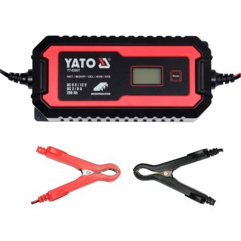   YATO Încărcător acumulator cu afișaj 6V/2A, 12V/8A (YT-83001)