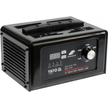   YATO Încărcător acumulator 12–24V 15A 50–600Ah (YT-83051)