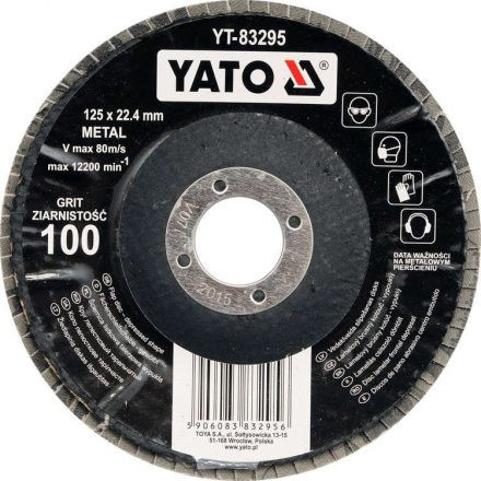 YATO Disc lamelar înclinat 125 x 22,2 mm / P100 (YT-83295)