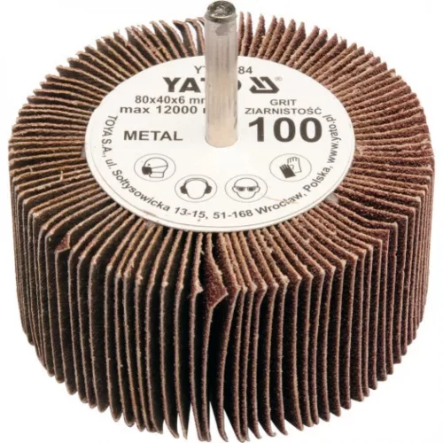 YATO Polizor lamelar tip ciupercă P80 80x40x6 mm (YT-83383)