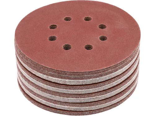 YATO Disc fibros velcro 150 mm / P80, 8 găuri, 50 buc (YT-834593)