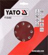 YATO Disc fibră cu prindere tip arici 180 mm P80 (3 buc/set) (YT-83462)
