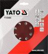 YATO Disc fibră cu prindere tip arici 180 mm P150 (3 buc/set) (YT-83465)