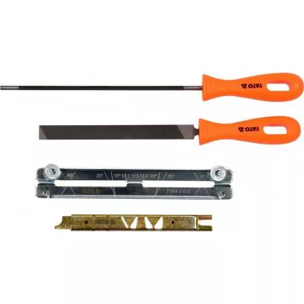 YATO Set ascuțitor manual lanț 4 piese 3/8” 4 mm (YT-85040)