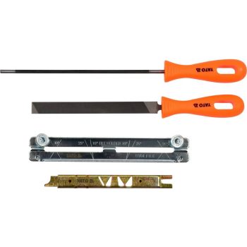   YATO Set ascuțitor manual lanț 4 piese 3/8” 0,325” 4,5 mm (YT-85041)