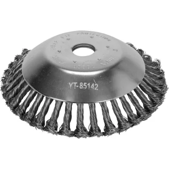   YATO Perie rotativă înclinată sârmă împletită 200 x 25,4 mm pentru trimmer/cosit (YT-85142)
