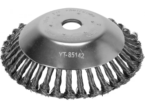 YATO Perie rotativă înclinată sârmă împletită 200 x 25,4 mm pentru trimmer/cosit (YT-85142)