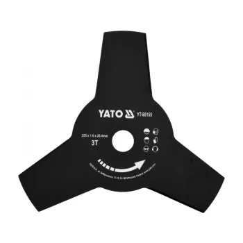   YATO Lamă pentru motocoasă cu 3 brațe 255x25,4x1,6 mm (YT-85155)