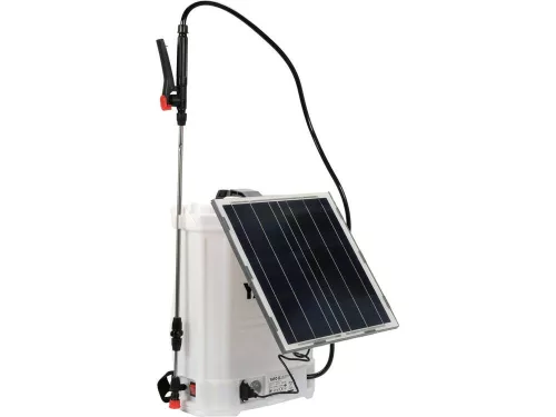YATO Pulverizator portabil cu acumulator și panou solar, 16 litri, 12 V 8,0 Ah (YT-86220)