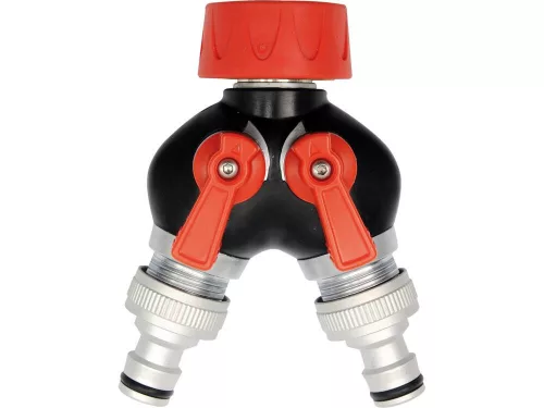 YATO Racord Y cu 2 ieșiri filet exterior + supape 3/4" 19 mm (YT-9941)